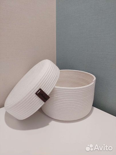 Корзина из хлопкового шнура