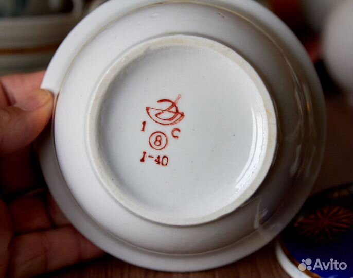 Кобальтовая посуда, фарфор СССР