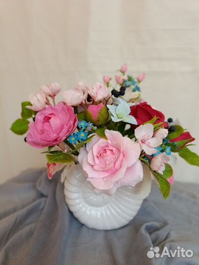 Букеты композиции из полимерной глины