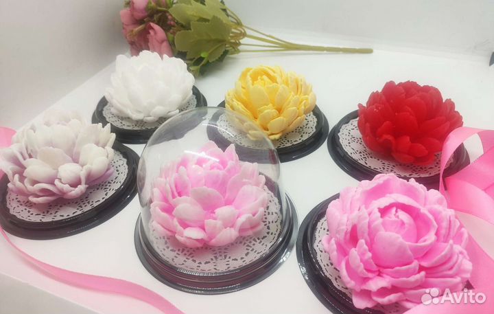 Пионы из мыла ручной работы