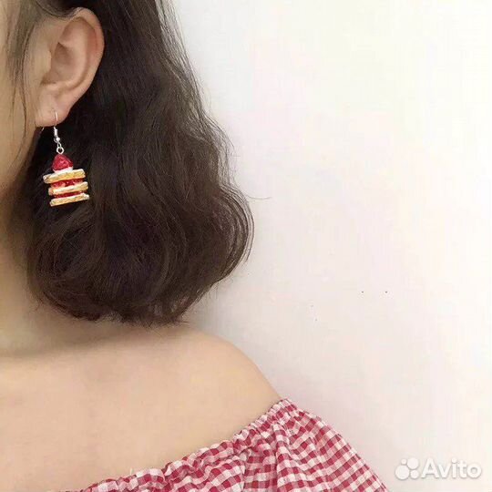 Серьги в корейском стиле