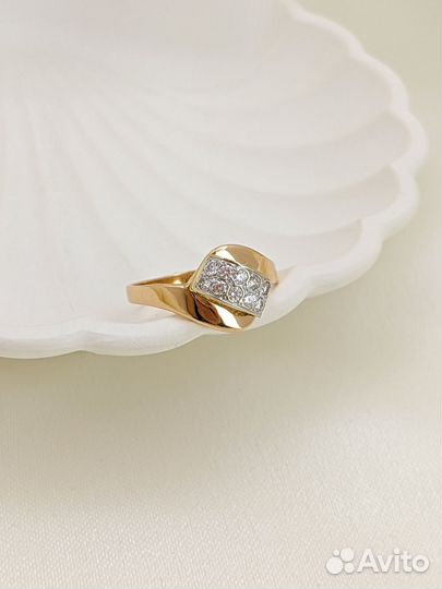 Золотое кольцо 18/ 2,14г/ 585