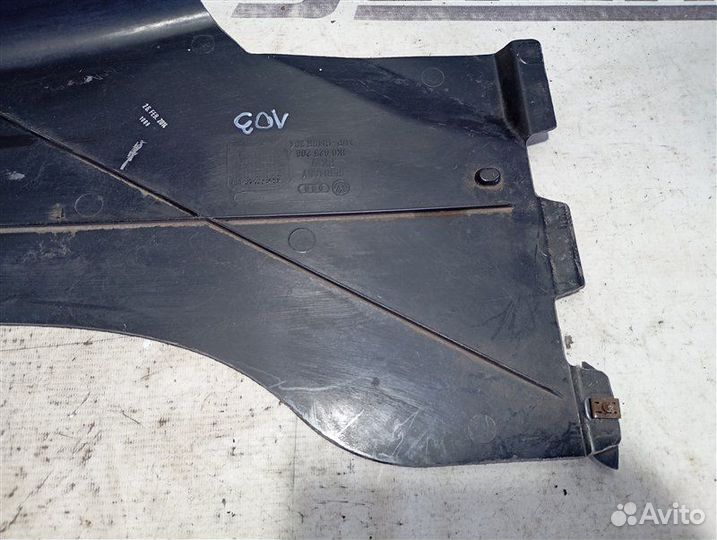 Защита днища задняя левая Skoda Yeti 1.2 cbzb 2012