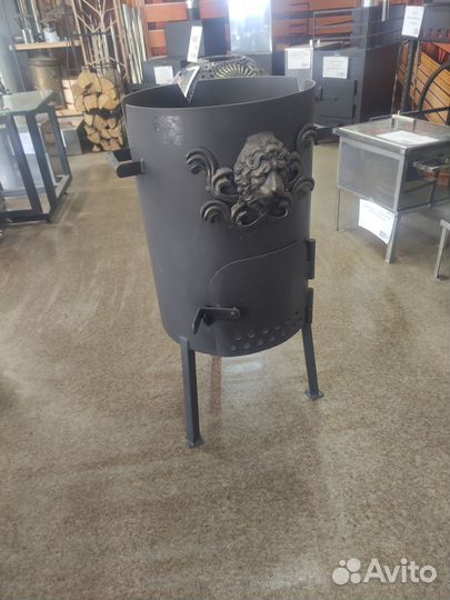 Печь под казан 10-12л со львом