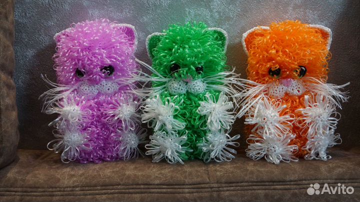 Мочалки-игрушки ручной вязки