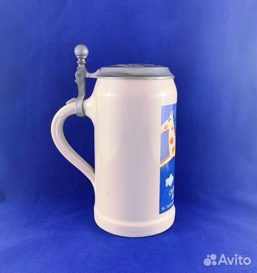 Литровая пивная кружка 