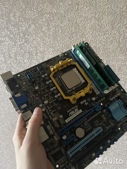 Комплект мать проц память