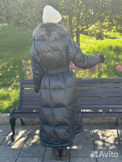 Пуховик с натуральным мехом