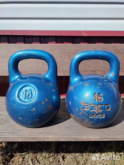 Гиря 16 кг 2 шт. СССР