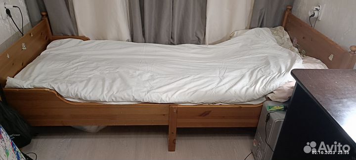 Детская кровать IKEA раздвижная сундвик