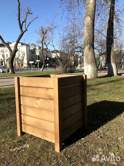 Деревянные кашпо, вазоны