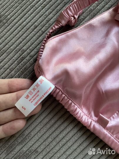 Топ атласный petra yu розовый