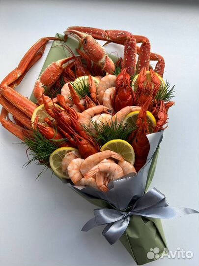 Мужской букет из раков