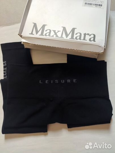 Леггинсы спортивные черные женские Max Mara