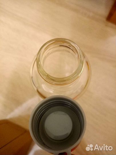 Стеклянная бутылка для воды 420 мл