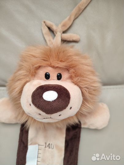 Ростомер детский.Gulliver.Лëвушка, мягкая игрушка