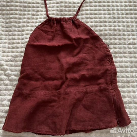 Топ льняной новый zara 44