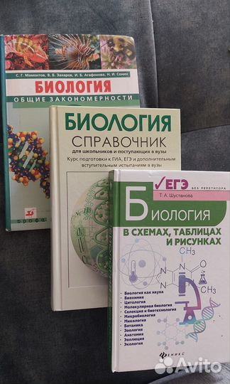 Учебники по биологии для подготовки к ЕГЭ