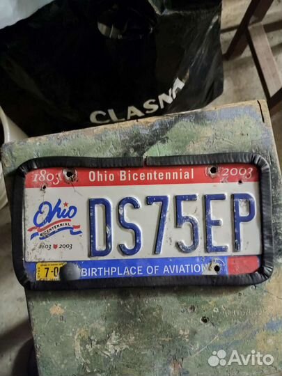 Номерной американский знак