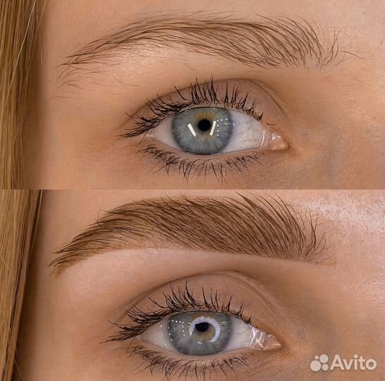 Коррекция бровей и ламинирование ресниц