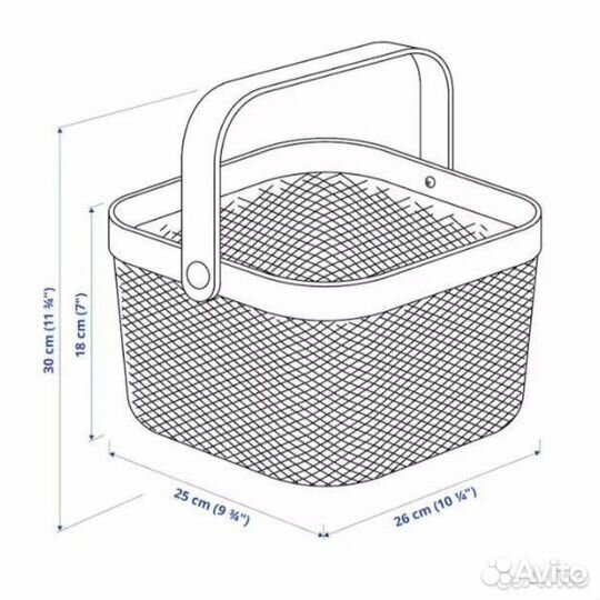 Корзинки 4шт.аналог Рисаторп Икея