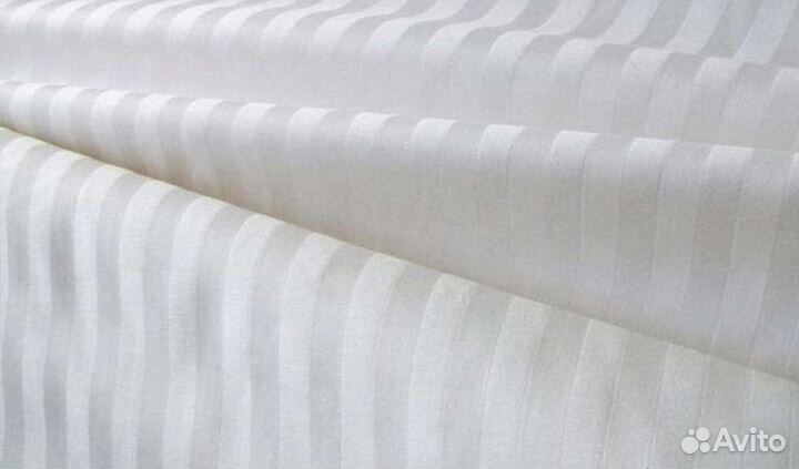 Постельное белье евро страйп сатин