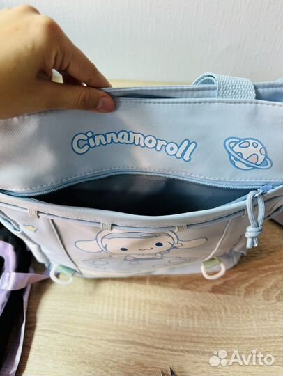 Сумка шоппер школьная для девочки синнаморолл