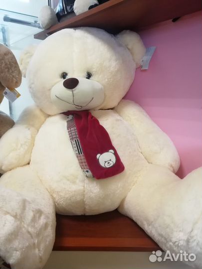 Плюшевый медведь новый, размер 1м