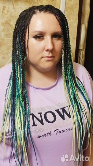 Готовый комплект синегальские косички