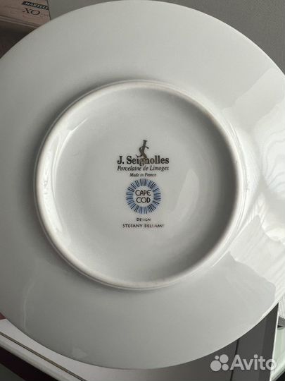 Лиможский фарфор J.Seignolles чайные пары