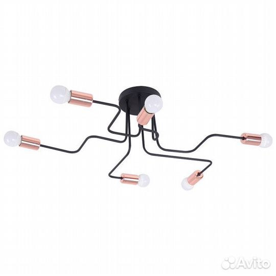 Люстра потолочная J-light Dallas 6х60Вт E27 металл