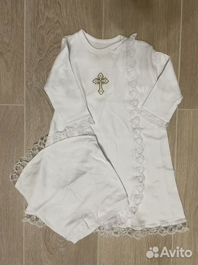 Комплект крестильный для девочки 74-80