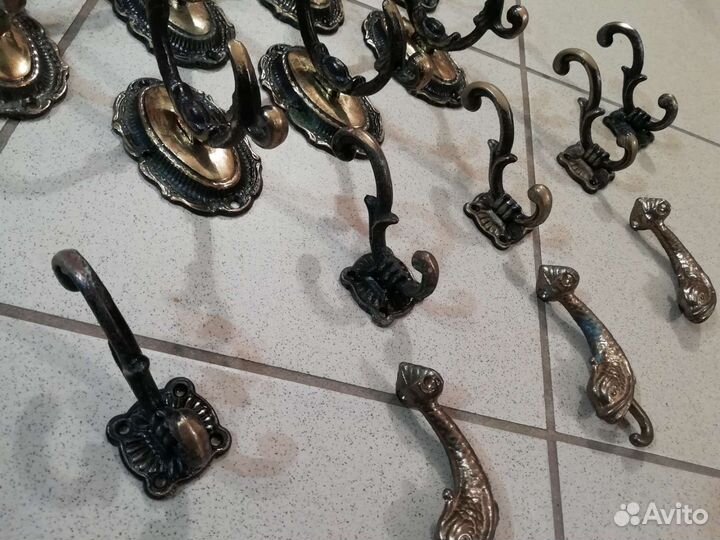 Крючок вешалка латунь СССР