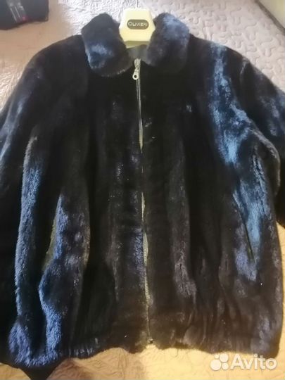Шуба, куртка норковая мужская р. 54-56