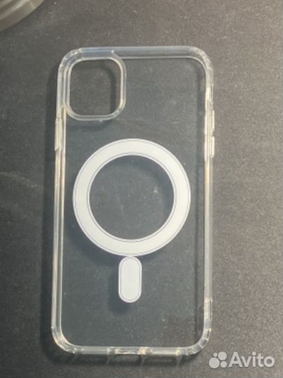 Чехол на iPhone 11 magsafe прозрачный