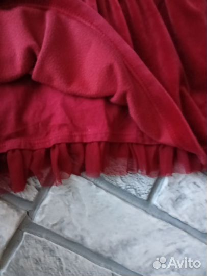 Платье бархатное размер 128-134