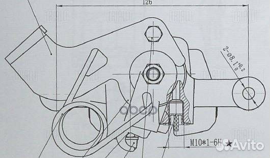 Суппорт торм. для а/м Hyundai Solaris (10) зад
