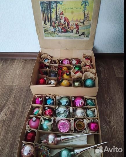 Набор елочных игрушек ГДР