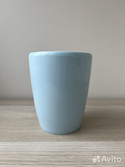 Цветочный горшок двойной с автополивом, голубой