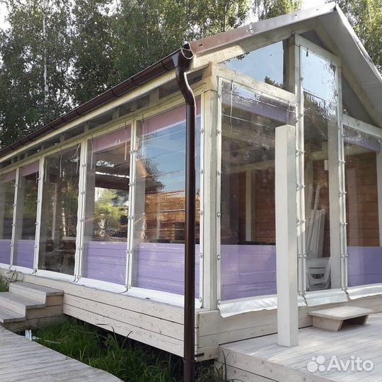 Мягкие окна пвх для веранд и беседок