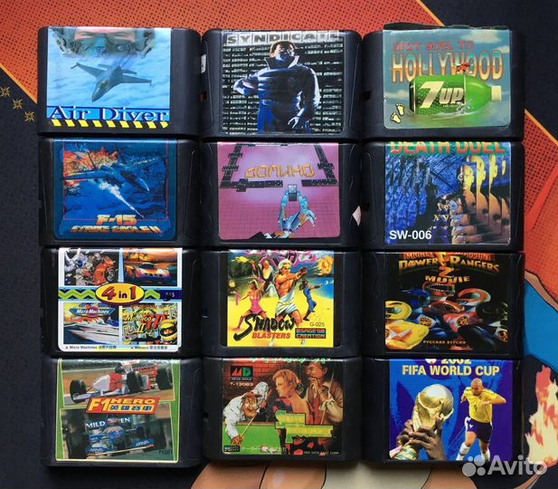 Sega Mega Drive Лот 12 Старых Картриджей 2000х #6