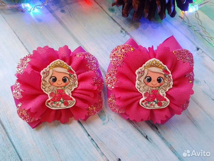 Бантики для волос. Резиночки ручной работы