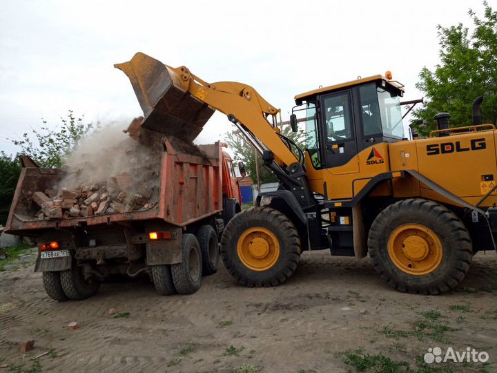 Погрузчик, камаз самосвал в ст Ленинградской
