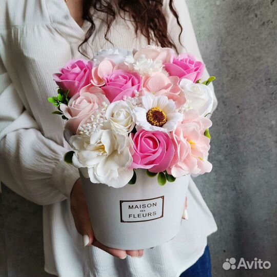 Букеты из мыльных цветов подарок на день рождения