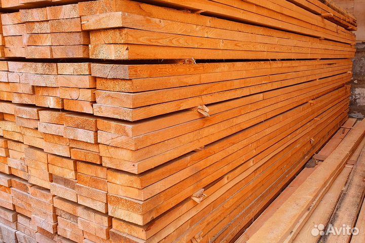 Сухая доска строганная 35х90х6000мм, сосна
