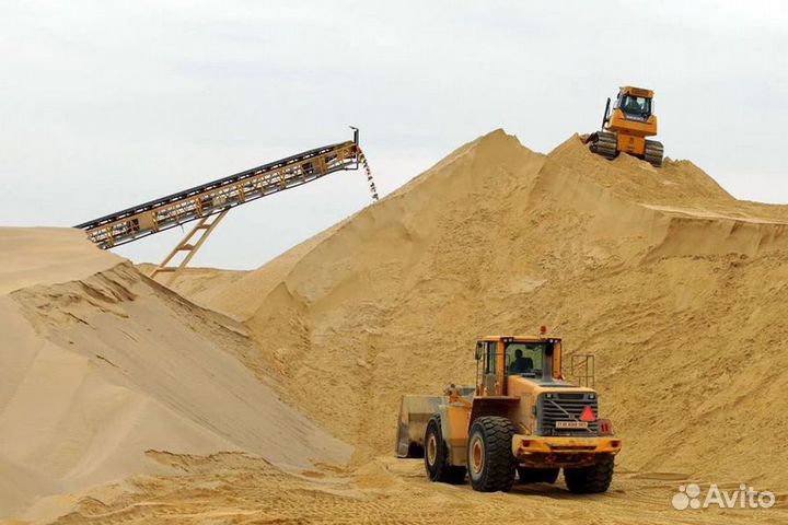 Песок строительный карьерный сеяный
