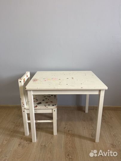 Детский стол и стул IKEA