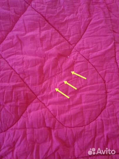 Одеяло ватное, СССР, 130х190,хлопок-атлас - бронь