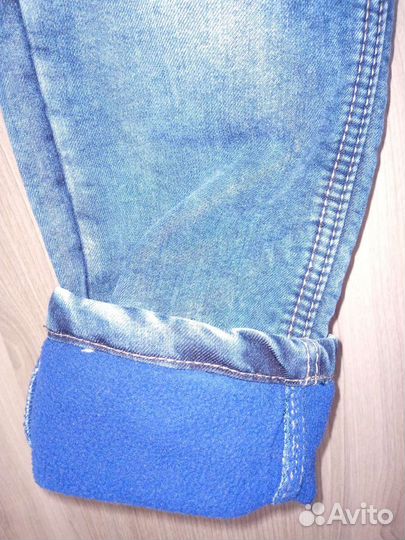 Джинсы утепленные р.128 для мальчика