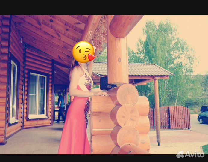 Летнее платье в пол 44
